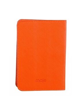 Maje Orange passports hodler/ Case - nwt